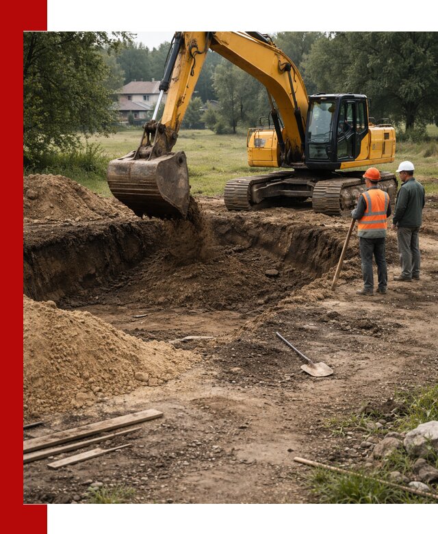 Рытье котлована под фундамент в Астрахани (быстро и недорого)