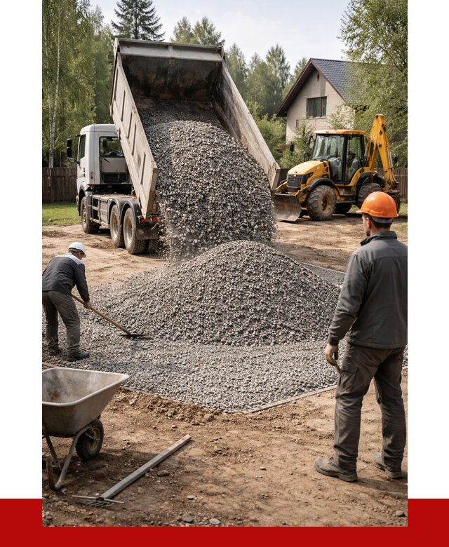 Отсыпка участка щебнем в Астрахани от 6679 р. ПРОНЕРУДСтр