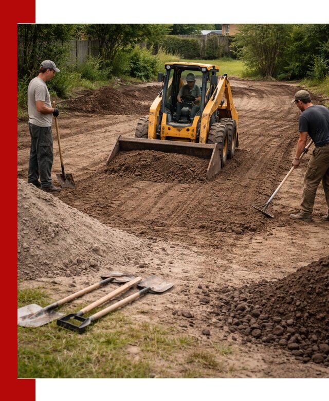 Планировка участка грунтом с вывозом и доставкой в Астрахани
