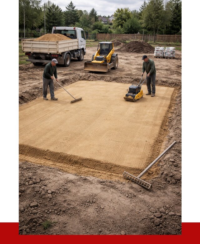 Устройство песчаной подушки в Астрахани от 4624 р. ПРОНЕРУДСтр