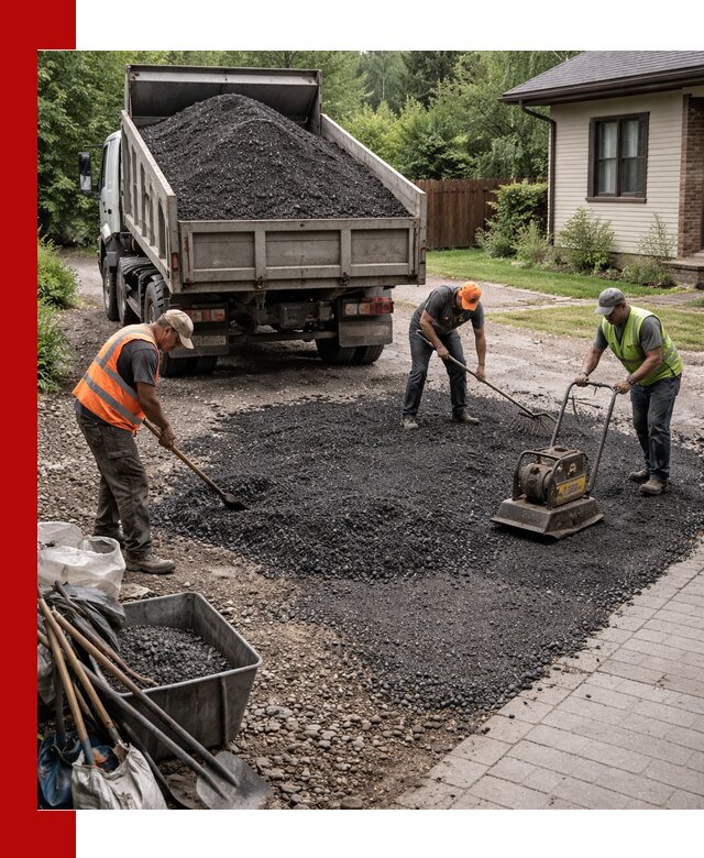 Асфальтовая крошка для двора с доставкой в Астрахани